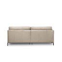 Ver imagem 7 de Sofá Decorativo Karine 3 Lugares Sala de Estar 230cm com Chaise Pés em Aço Couro Bege G88 - Gran Bel