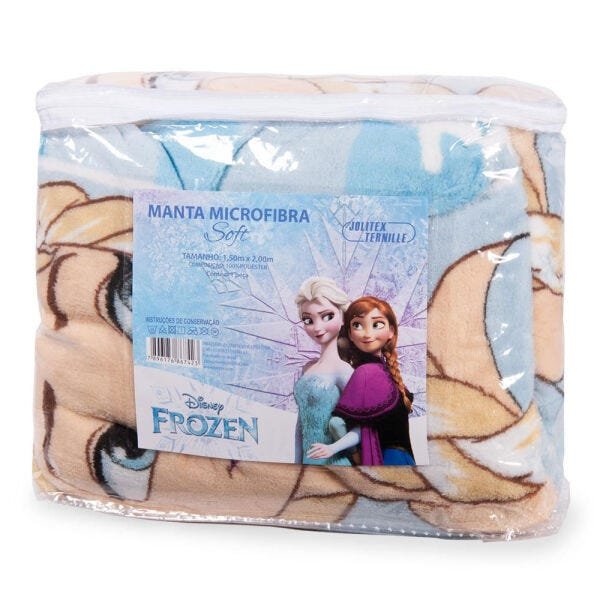 Manta Infantil Soft Disney Frozen 150x200cm - 4