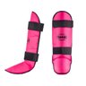Kit Muay Thai Luva 08oz Bandagem Caneleira Bucal Fheras Rosa - 5
