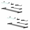 Acessórios para Banheiro Orion Kit (10 Peças) Suporte Preto 2090or - 1