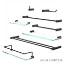 Ver imagem 5 de Kit de Acessórios para Banheiro Orion 5 Peças Suporte Preto 2100or.ptfc