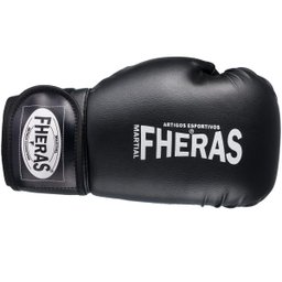 Luva de Boxe Muay Thai Mma 16oz Preta Fheras - 5