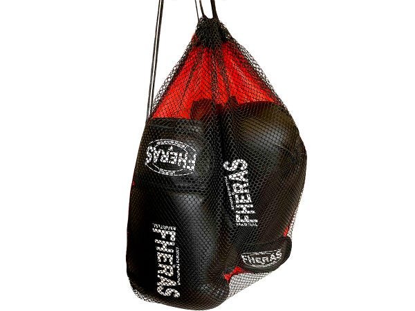 Luva de Boxe Muay Thai MMA 16oz Preta Fheras - 6