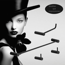 Ver imagem 2 de Kit de Acessórios para Banheiro Preto Fosco 4 Peças 2050or Grego Metal