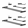 Kit Acessórios para Banheiro Orion Kit (8 Peças) Suporte Preto 2060or - 1