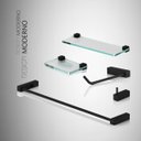Ver imagem 3 de Kit de Acessórios para Banheiro Troia 5 Peças Preto Acetinado 2110tr