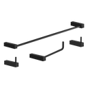 Ver imagem 1 de Kit de Acessórios para Banheiro Preto Fosco 4 Peças 2050tr Grego Metal