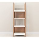 Ver imagem 4 de Conjunto Escrivaninha Retrô 2 Gavetas 4 Prateleiras 26108 Trend Artesano - Hanover/off White