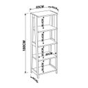 Ver mais imagens de Conjunto Escrivaninha Retrô 2 Gavetas 4 Prateleiras 26108 Trend Artesano - Hanover/off White