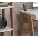 Ver imagem 6 de Conjunto Escrivaninha Retrô 2 Gavetas 4 Prateleiras 26108 Trend Artesano - Hanover/off White