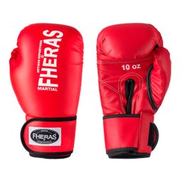 Luva de Boxe Muay Thai MMA 14oz Vermelha Fheras - 1