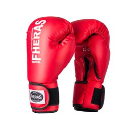 Luva de Boxe Muay Thai MMA 14oz Vermelha Fheras - 2
