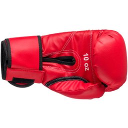 Luva de Boxe Muay Thai MMA 14oz Vermelha Fheras - 4