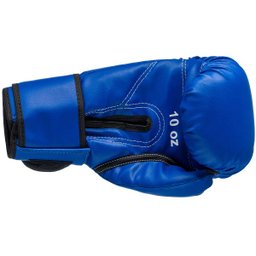 Kit Luva de Boxe Muay Thai MMA Bandagem Bucal 16oz Azul - 5