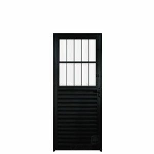 Porta Postigo Alumínio Preto 2.10 X 0.80 Lado Direito - Hale