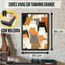 Gatos Fofos Quadro Decorativo Quarto Elegante Pintura Pop A3 - 4