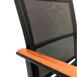 Cadeira Poltrona Perpétua Tela Sling Preto - 2