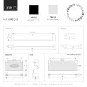 Ver imagem 6 de Kit de Acessórios para Banheiro Orion 5 Peças Suporte Preto 2110or.ptfc