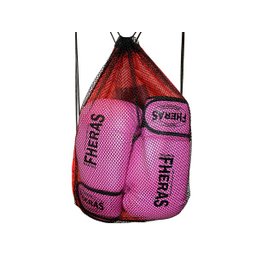 Kit Luva de Boxe Muay Thai MMA Bandagem e Bucal Rosa 14oz - 7 Kit Luva de Boxe Muay Thai MMA Bandagem e Bucal Rosa 14oz - 7