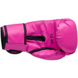 Kit Luva de Boxe Muay Thai MMA Bandagem e Bucal Rosa 14oz - 5 Kit Luva de Boxe Muay Thai MMA Bandagem e Bucal Rosa 14oz - 5