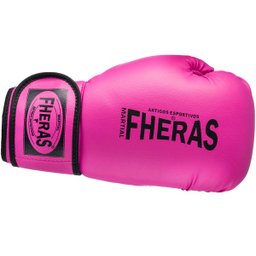 Kit Luva de Boxe Muay Thai MMA Bandagem e Bucal Rosa 14oz - 6 Kit Luva de Boxe Muay Thai MMA Bandagem e Bucal Rosa 14oz - 6