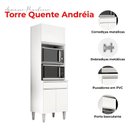 Ver imagem 4 de Armário Paneleiro Torre Quente 2 Fornos Andréia Branco Brilho - Ajl