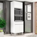 Ver imagem 5 de Armário Paneleiro Torre Quente 2 Fornos Andréia Branco Brilho - Ajl