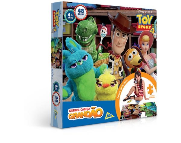 Quebra-Cabeça Grandão - Toy Story 4 - 48 Peças - Toyster
