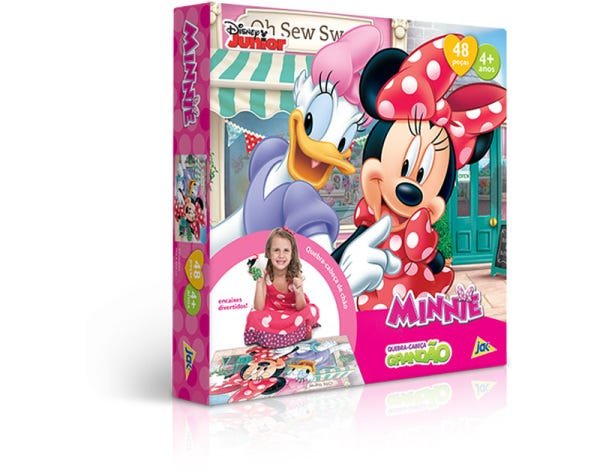 Quebra-Cabeça Grandão - Minnie Mouse - 48 Peças - Toyster - 1