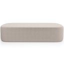Ver mais imagens de Cabeceira Cama Box Casal 140cm Lanna com Puff Recamier Doha W01 Bouclê Creme - Lyam Decor
