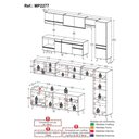 Ver imagem 4 de Cozinha Completa c/Balcão para Cooktop Veneza MP2277 Multimóveis + Brinde Jogo de Panelas Tramontina
