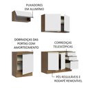 Ver imagem 5 de Armário de Cozinha Compacta 180cm Rustic Branco Glamy Madesa 07