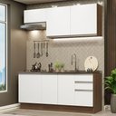 Ver imagem 1 de Armário de Cozinha Compacta 180cm Rustic Branco Glamy Madesa 07