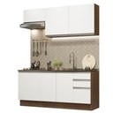 Ver imagem 3 de Armário de Cozinha Compacta 180cm Rustic Branco Glamy Madesa 07