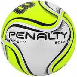 Bola Futebol Society Penalty 8 X - Branco e Amarelo - 1