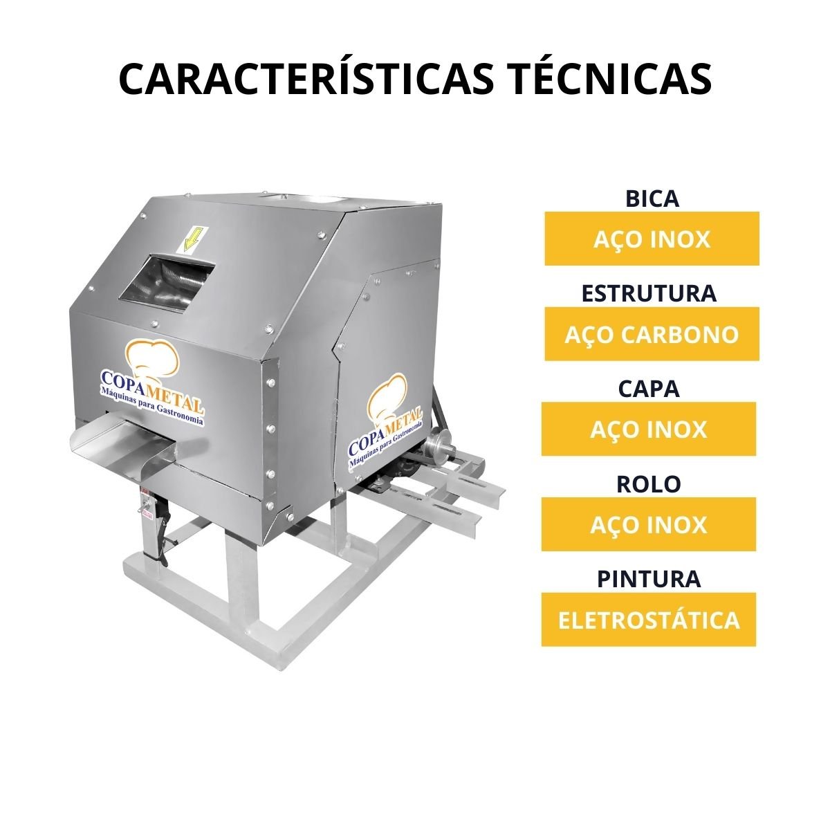 Engenho C-200 sem Motor Rolo Inox - Fc2 - 2