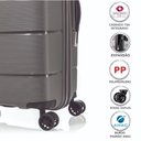 Ver imagem 4 de Mala de Bordo Pequena em Polipropileno American Tourister Linex Cadeado Tsa Titanium P