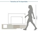 Ver imagem 6 de Rack Extensível para TV até 50 Polegadas 195cm Portas Ripadas Aruá CabeCasa MadeiraOriginals