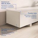 Ver imagem 7 de Rack Extensível para TV até 50 Polegadas 195cm Portas Ripadas Aruá CabeCasa MadeiraOriginals