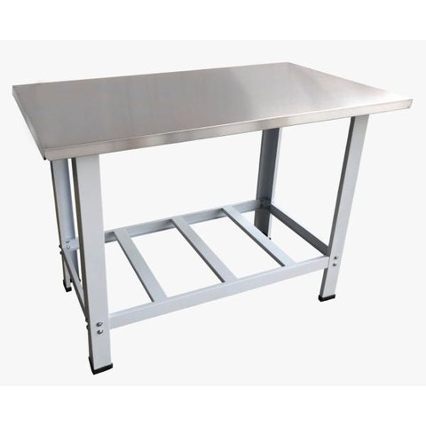 Mesa de Serviço Industrial Aço Inox 150x70 - Kenok