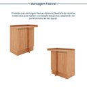 Ver mais imagens de Balcão Canto Reto Planejado 1 Porta com Tampo Aroeira CabeCasa MadeiraOriginals Marrom/Cedro