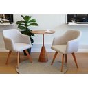 Ver imagem 3 de Mesa Lateral Cone em Madeira com Tampo Redondo Maiart