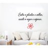Adesivo Decorativo de Parede Sala Frase entre o Plantar e - 3