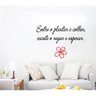 Adesivo Decorativo de Parede Sala Frase entre o Plantar e - 2