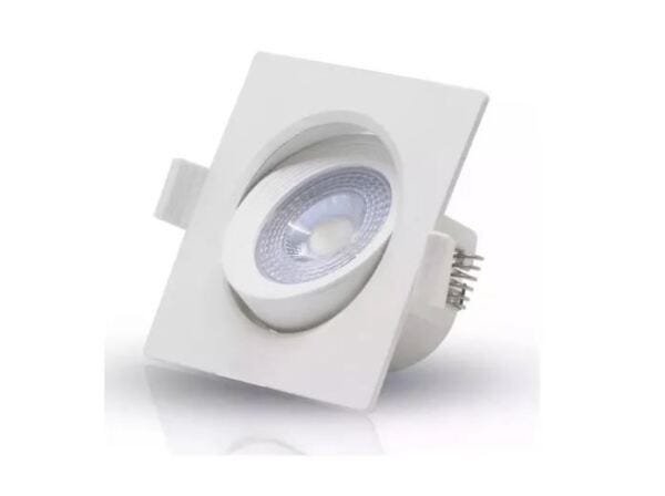 Spot LED Embutir Quadrado 5W Branco Quente 3000K Bivolt - 2