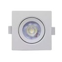 Ver imagem 1 de Spot LED Embutir Quadrado 5W Branco Quente 3000K Bivolt