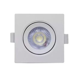 Spot LED Embutir Quadrado 5W Branco Quente 3000K Bivolt - 1