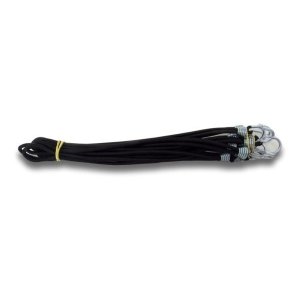 Elástico, Extensor , Com Gancho Em Metal, 60 Un Preto