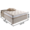 Conjunto Cama Box e Colchão Casal Molas Maxspring Spain Herval 138x188x66 cm - 4