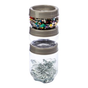 Conjunto 3 Potes Organizadores Gire e Trave - Plasútil
